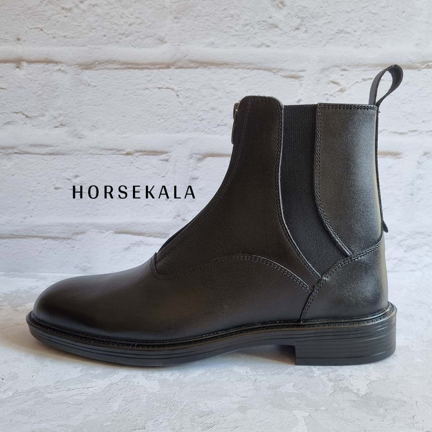 Paddock front zip boot