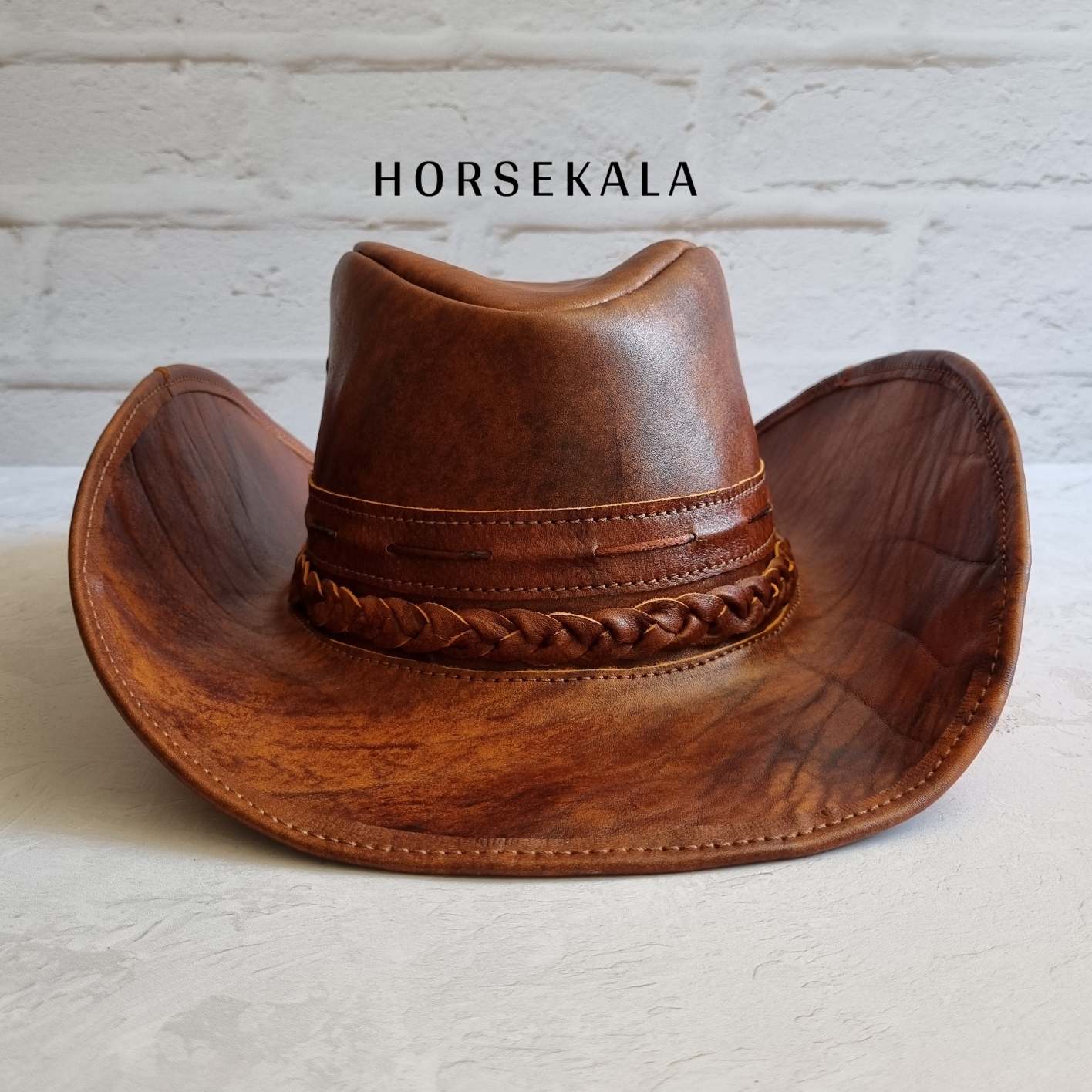 کلاه چرمی وسترن Western leather hat