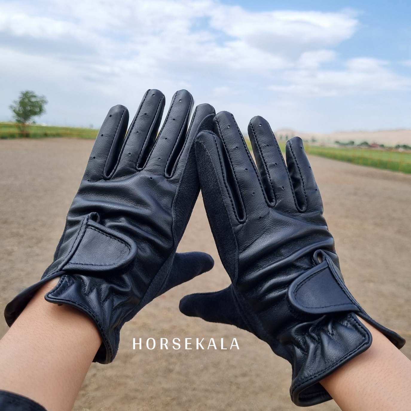 دستکش سوارکاری چرمی کلاسیک Classic Leather Riding Glove
