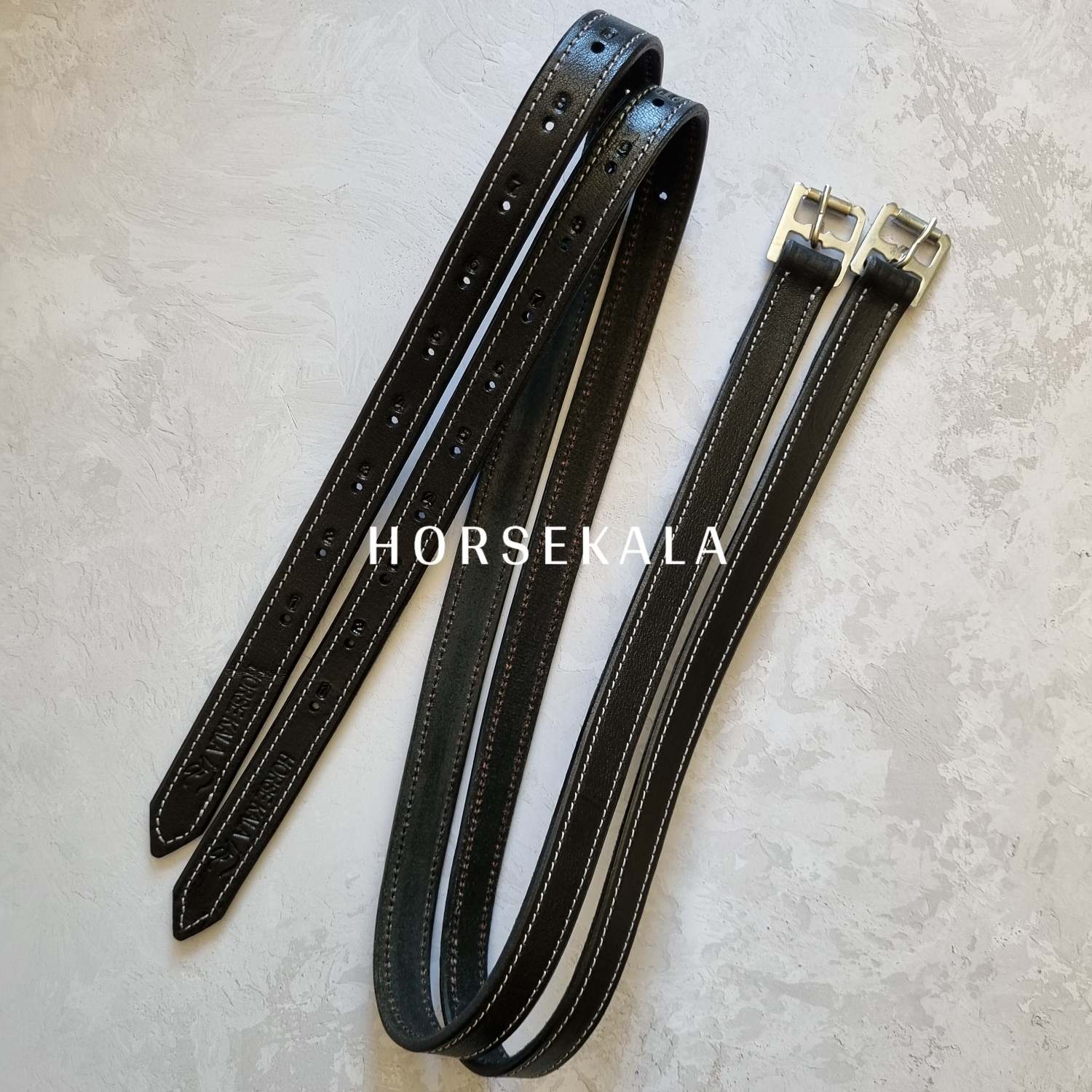 بند رکاب چرمی طرح دوخت Stitch leather stirrup straps