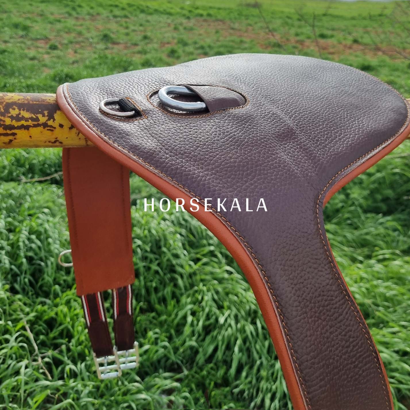 Leather Stud Guard Jumping Girth