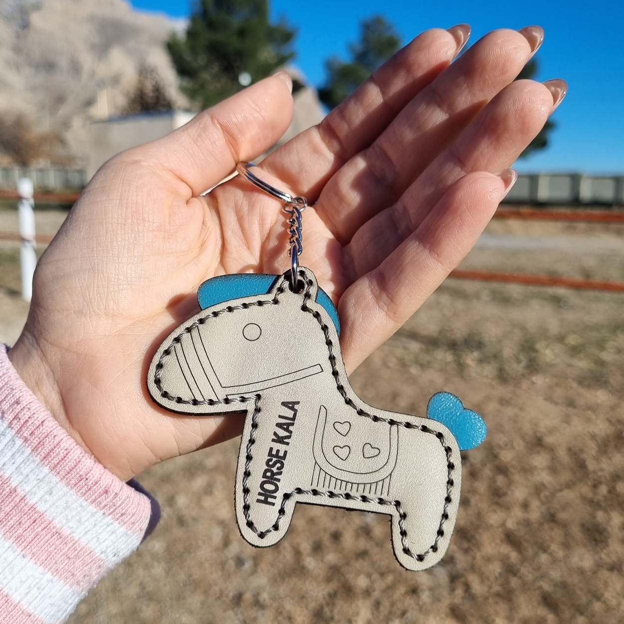 جاکلیدی چرمی Leather key ring
